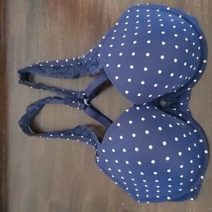 32DD Navy Plokadot Bra